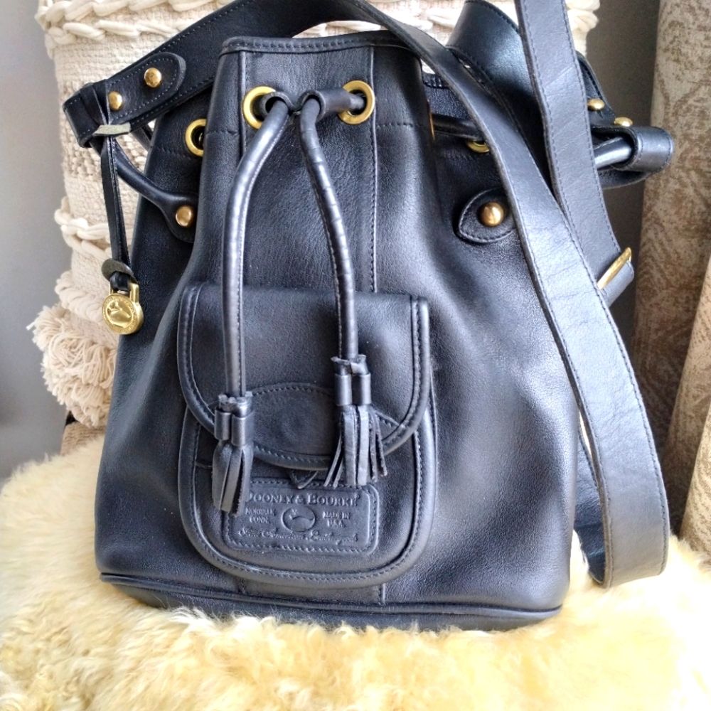 Dooney & Bourke leather bucket bag